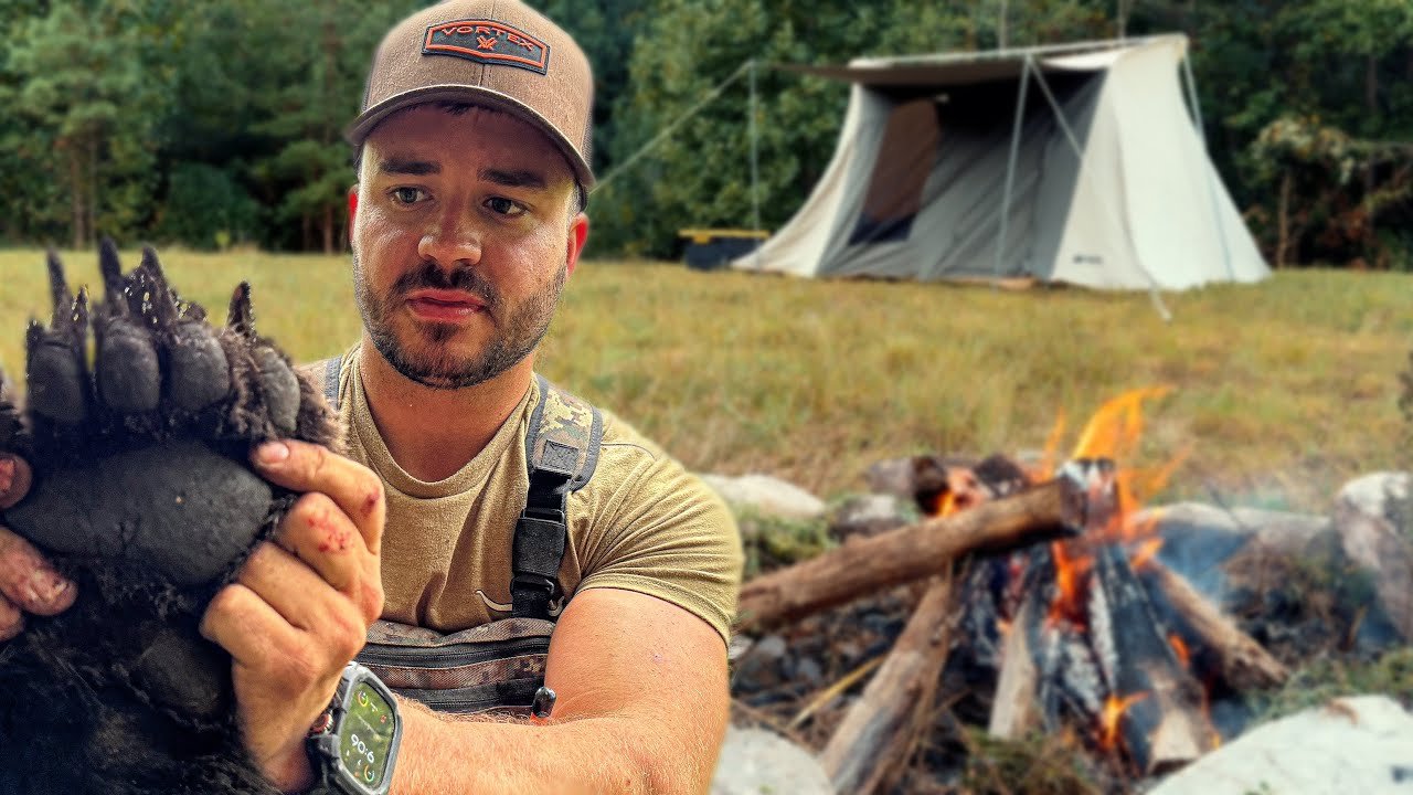 Camping and Bear Hunting with Russian Dogs!