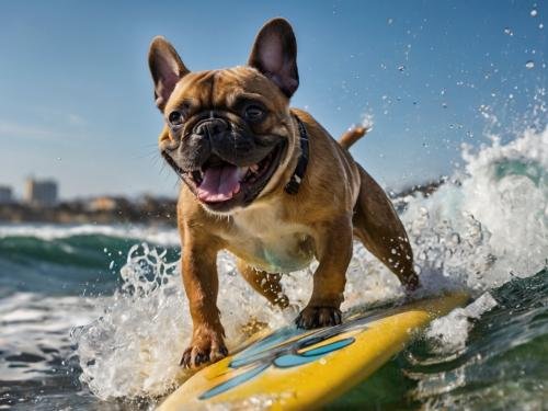 Dog Surfing Ai Picture 1