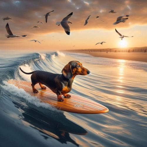 Dog Surfing Ai Picture 16