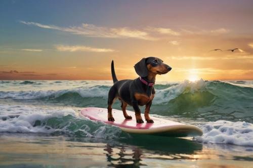 Dog Surfing Ai Picture 17