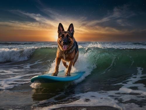 Dog Surfing Ai Picture 2