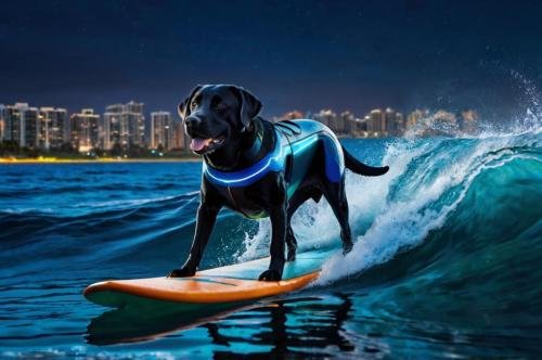 Dog Surfing Ai Picture 20